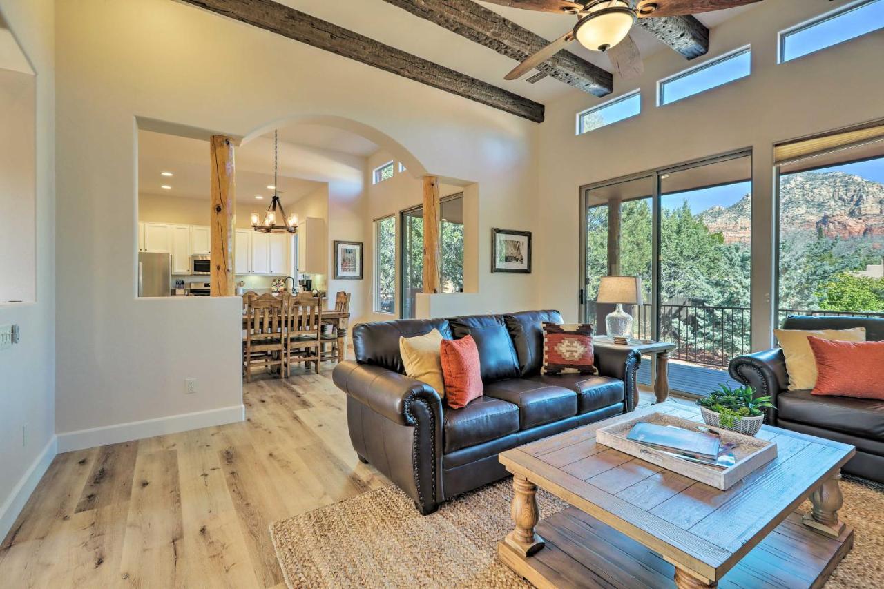 Luxury Sedona Living Remodeled With Red Rock Views! Villa Exterior photo